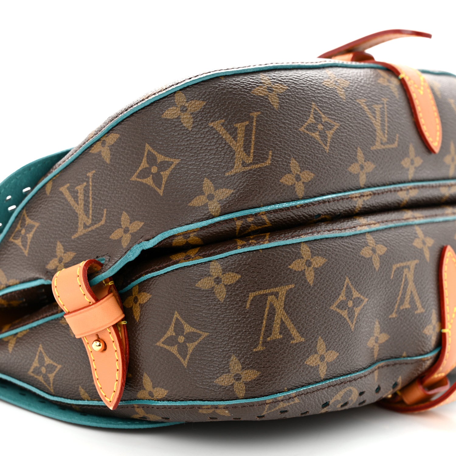 Louis Vuitton Monogram SC Flore Saumur Teal 8 of 9