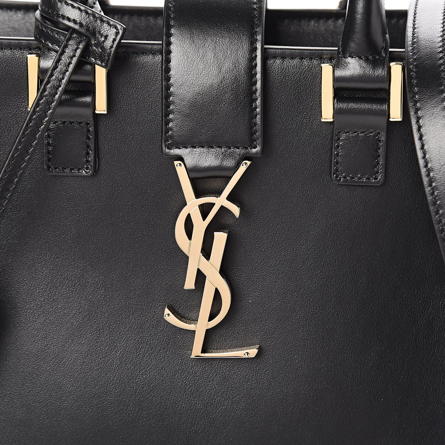 Calfskin Monogram Baby Cabas Black
