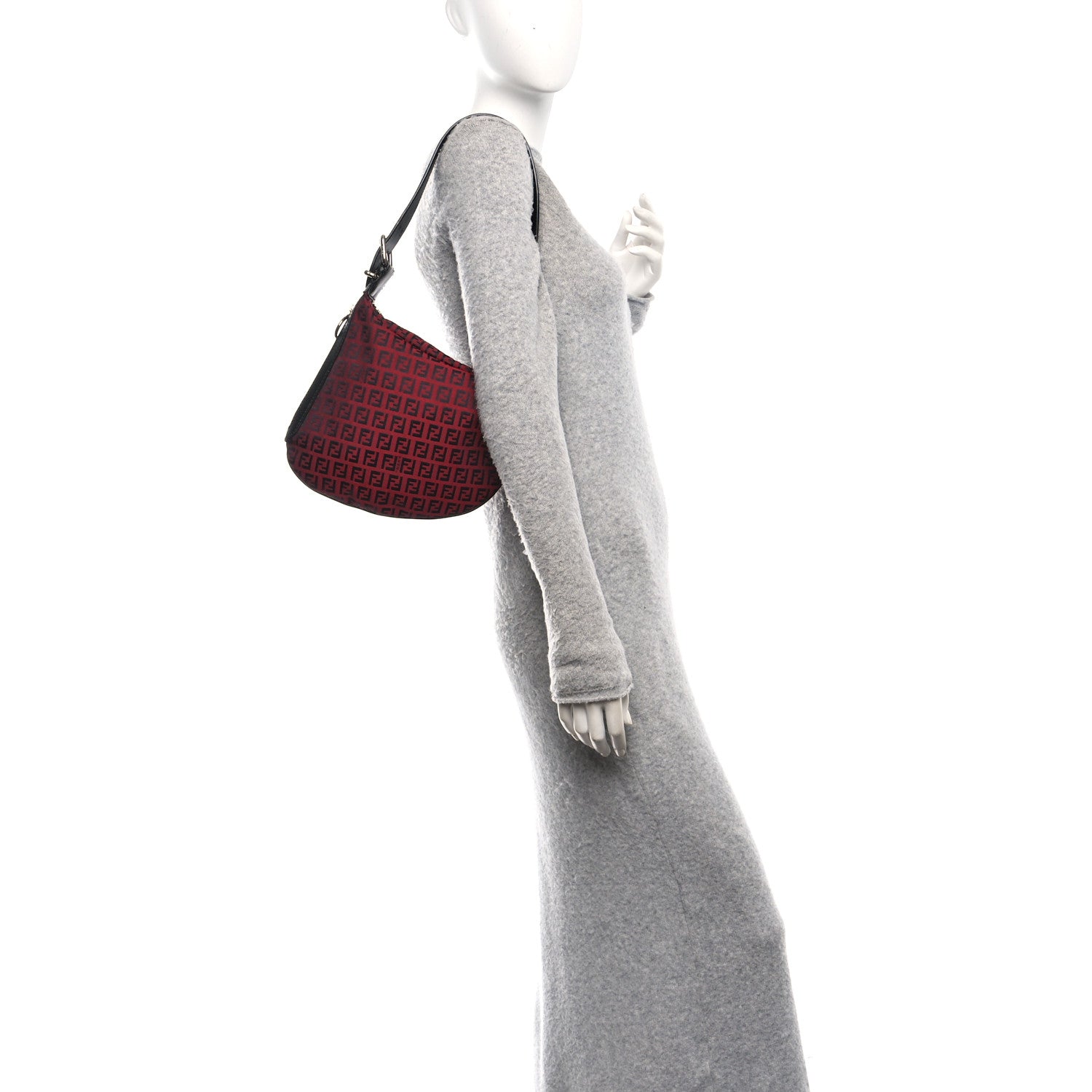 Fendi Zucchino Oyster Red Black 1809853 – FASHIONPHILE