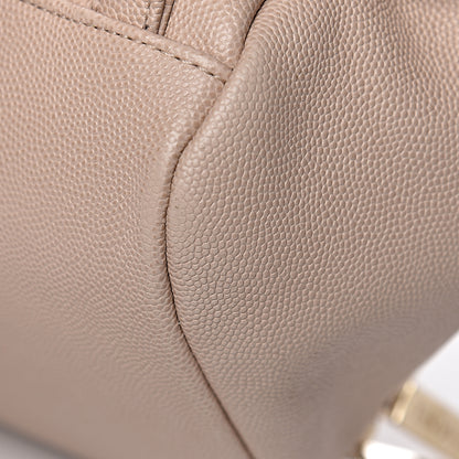 Chanel Caviar Quilted Business Affinity Backpack Beige 17 of 19