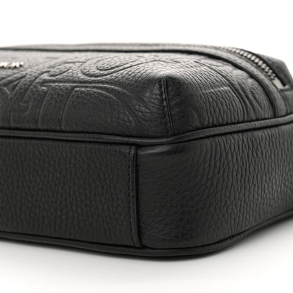 Christian Dior Grained Calfskin Embossed Dior Gravity Rider Zipped 2.0 Messenger Black 10 of 12
