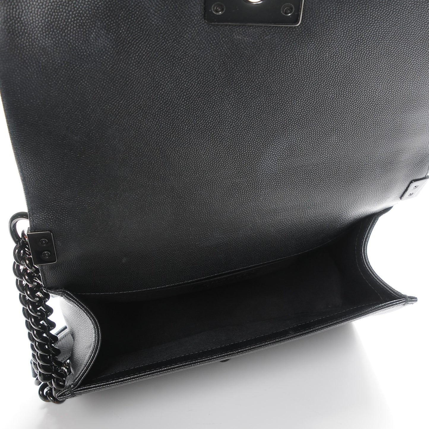 Caviar Quilted Medium Boy Flap So Black