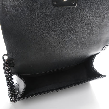 Chanel Caviar Quilted Medium Boy Flap So Black 5 of 7