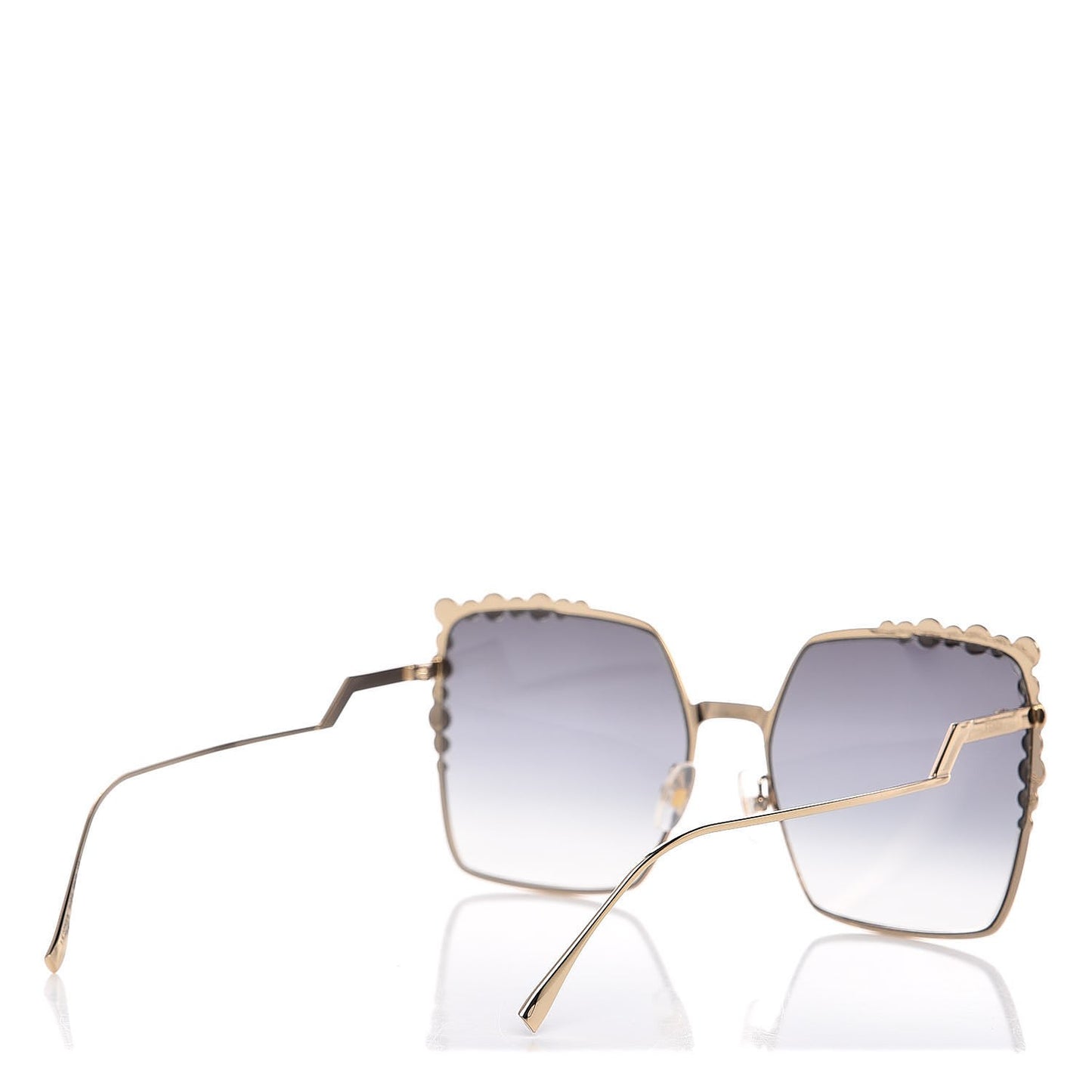 Metal Dots Square Sunglasses FF 0259/S Grey