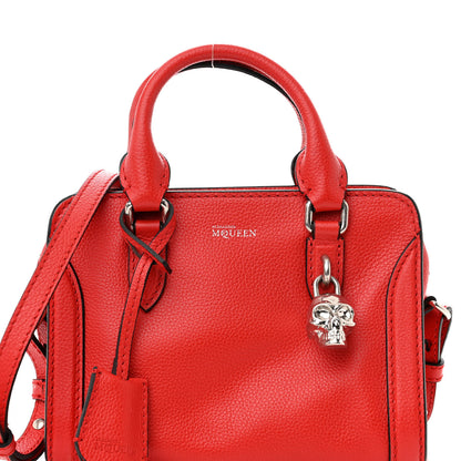Alexander McQueen Pebbled Calfskin Mini Padlock Tote Red 8 of 11