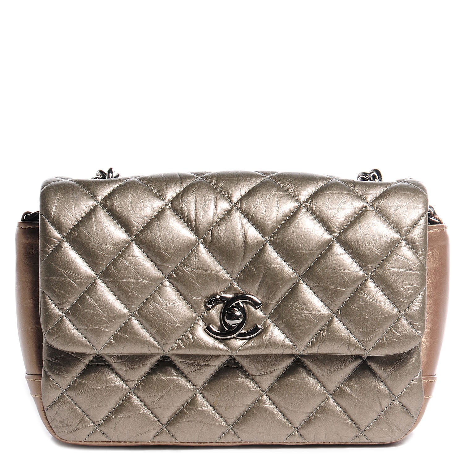Chanel Calfskin Lady Pearly Mini Flap Silver 1 of 8
