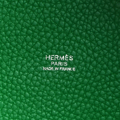 Hermes Taurillon Clemence Picotin Lock 22 MM Bambou 6 of 9