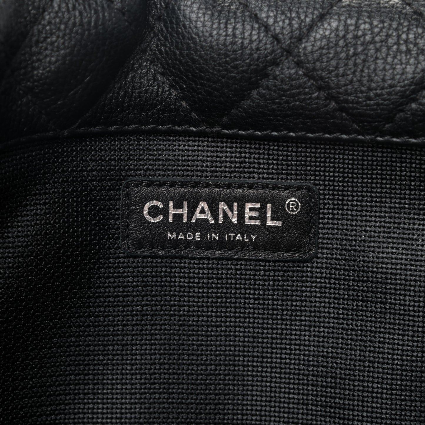 Calfskin Quilted XXL Travel Flap Bag Black