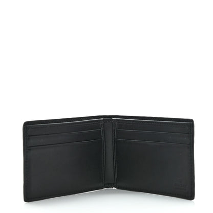 Gucci Calfskin GG Tennis Embossed Bi-Fold Wallet Black 5 of 9