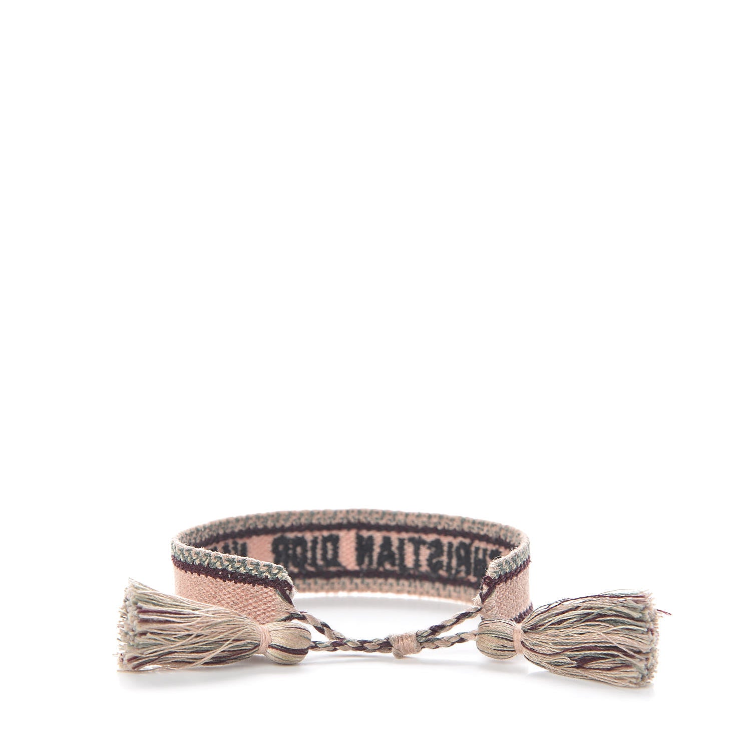 Christian Dior Woven Cotton J'Adior Friendship Bracelet Pink Multicolor 3 of 3