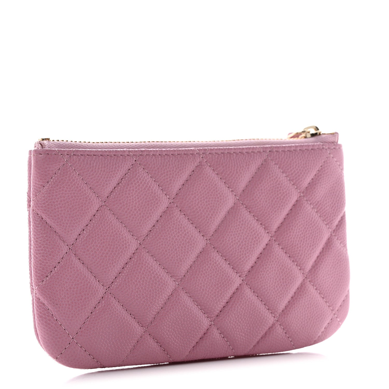 Chanel Caviar Quilted Small Cosmetic Case Pink 3 of 9