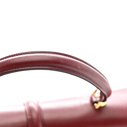 Celine Satinated Calfskin Medium 16 Top Handle Bag Light Burgundy 16 of 16