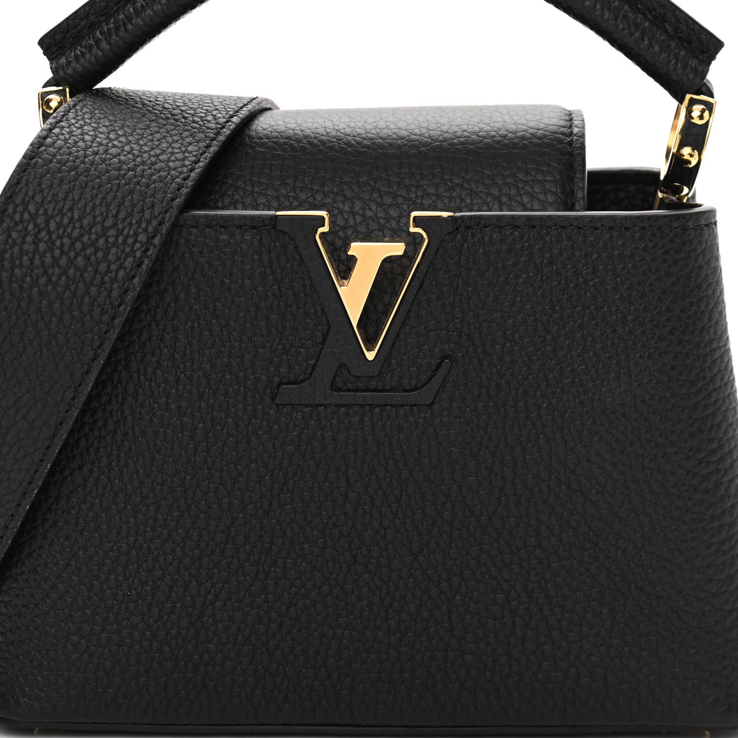 Louis Vuitton Taurillon Mini Capucines Black 8 of 13