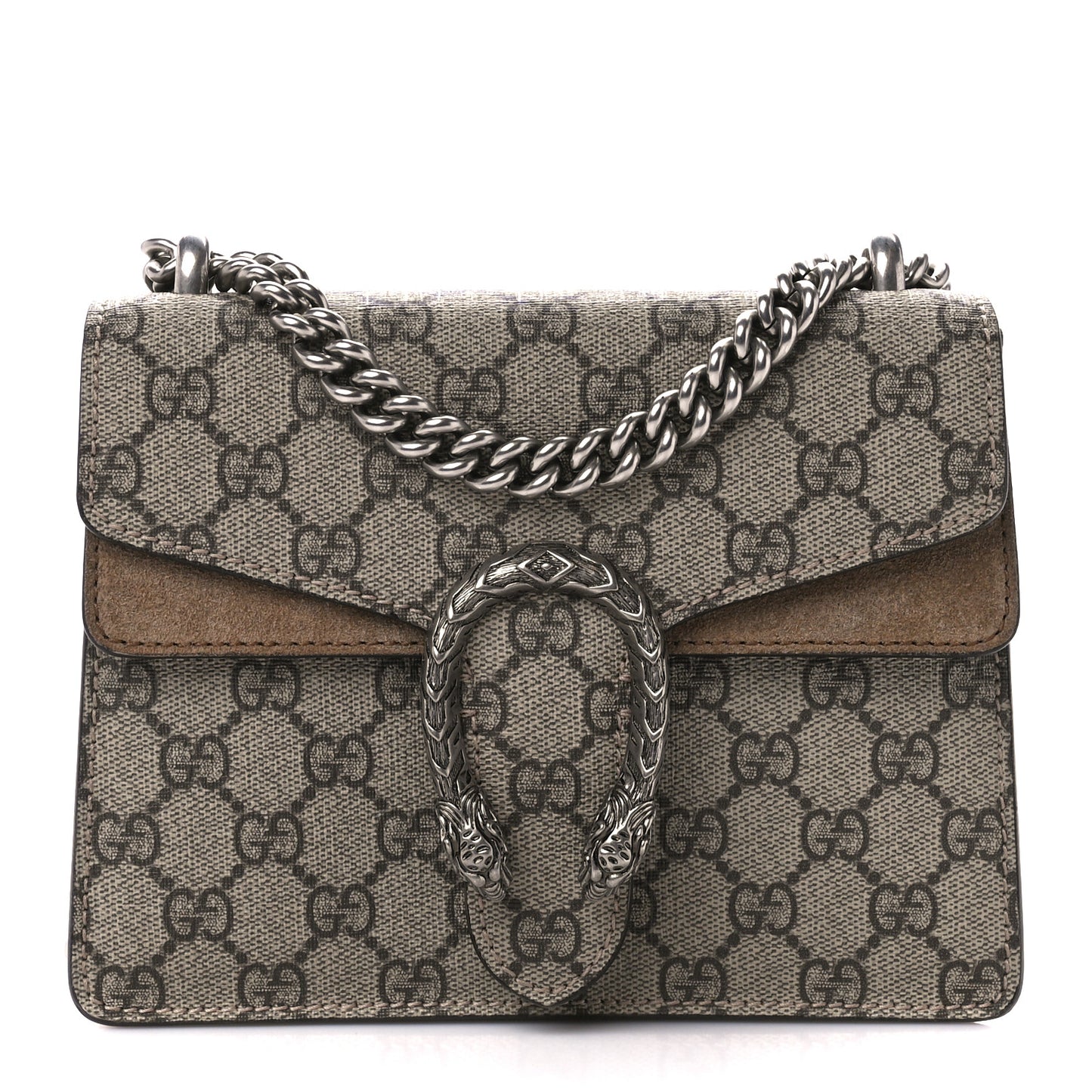 GG Supreme Monogram Mini Dionysus Shoulder Bag Taupe