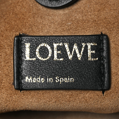 Loewe Mellow Nappa Donut Chain Mini Flamenco Knot Clutch Black 6 of 10
