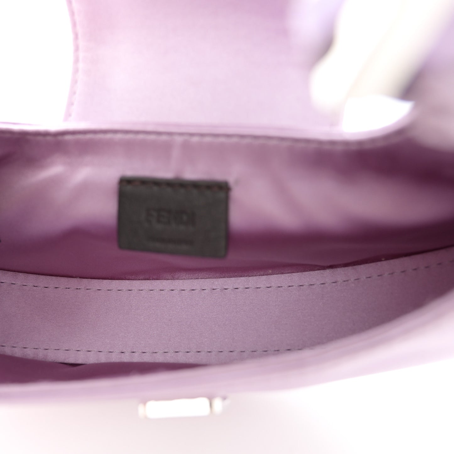 Silk Satin Mini Cookie Hobo Bag Lilla