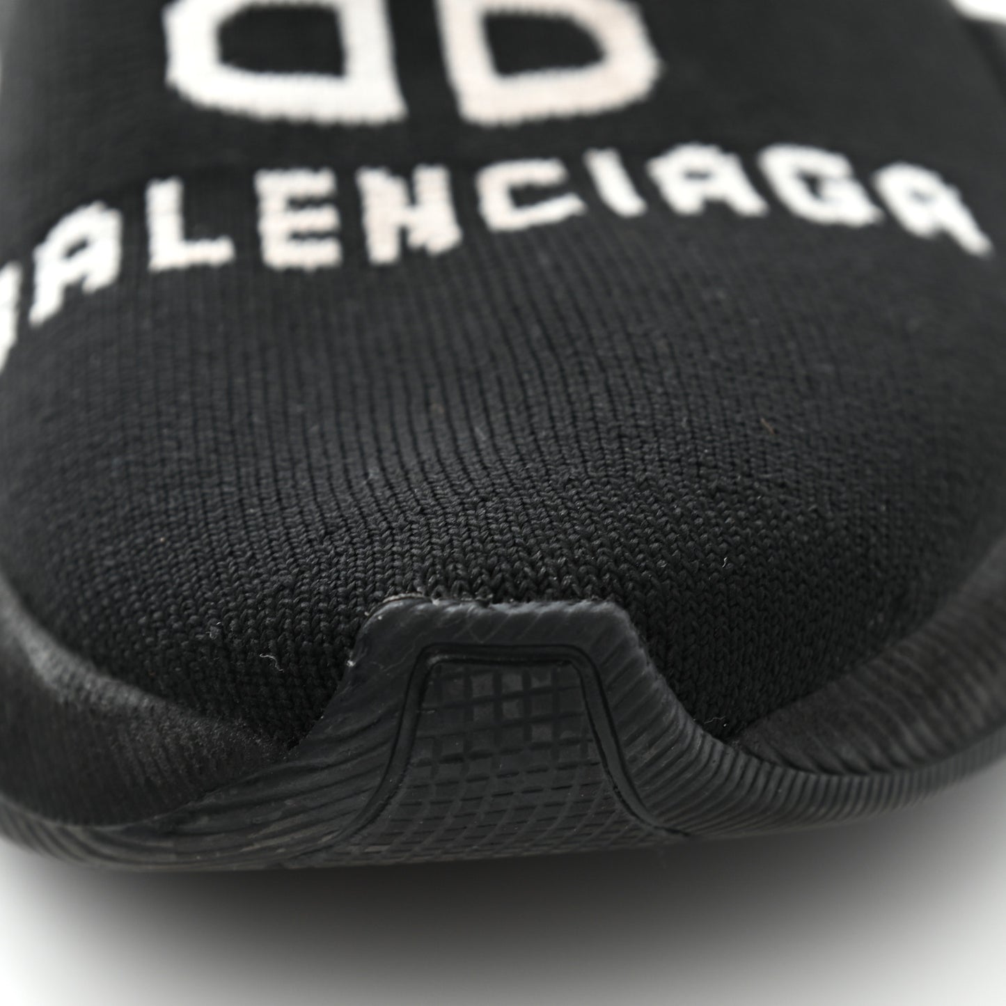 Neoprene Knit Logo Womens Speed Sneakers 36 Black