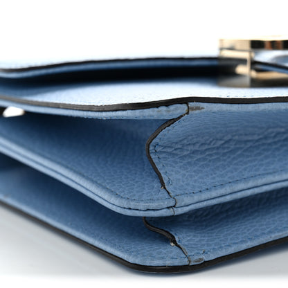 Gucci Dollar Calfskin Small Interlocking G Shoulder Bag Mineral Blue 9 of 14