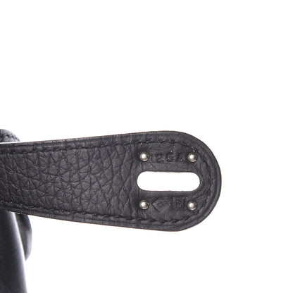 Hermes Taurillon Clemence Lindy 30 Black 7 of 16