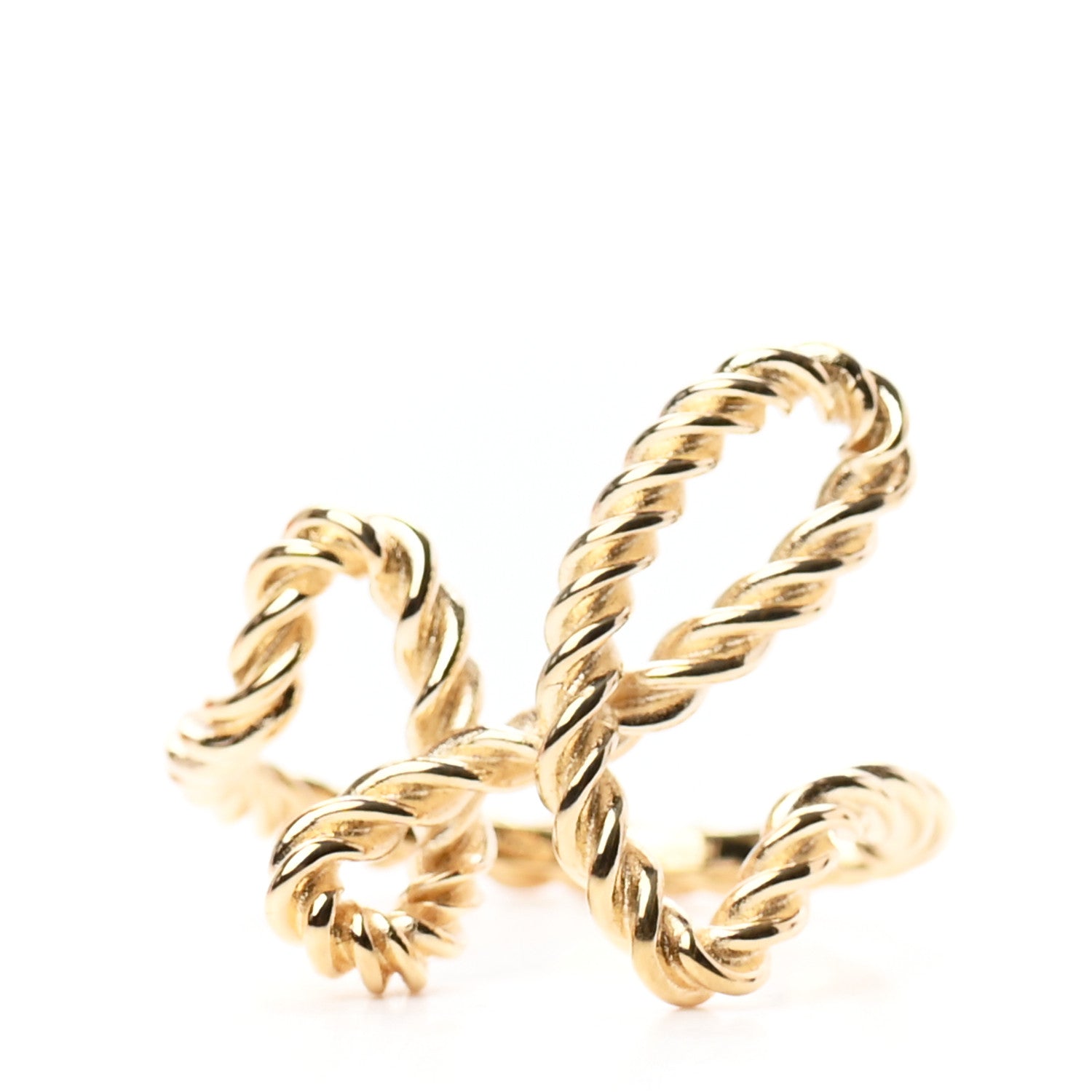 Hermes Brass Cord'H Scarf Ring Gold 1 of 4