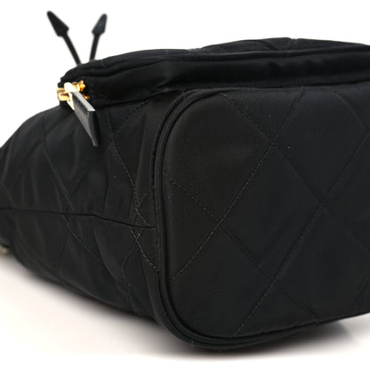 Prada Re-Nylon Saffiano Stitched Re-Edition 1995 Chaine Drawstring Bucket Bag Black 8 of 10