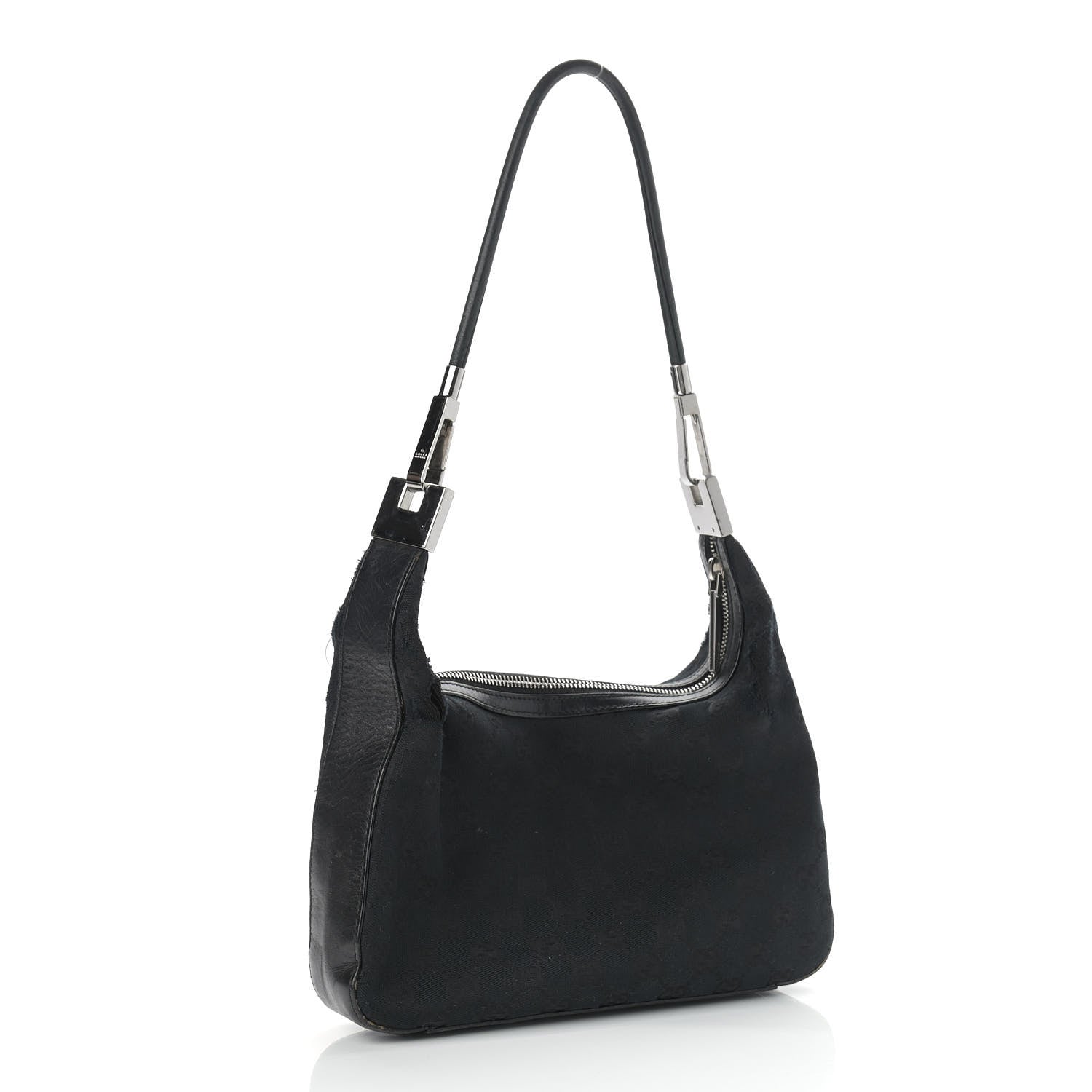 Gucci Monogram GG Clasp Hobo Black 3 of 21