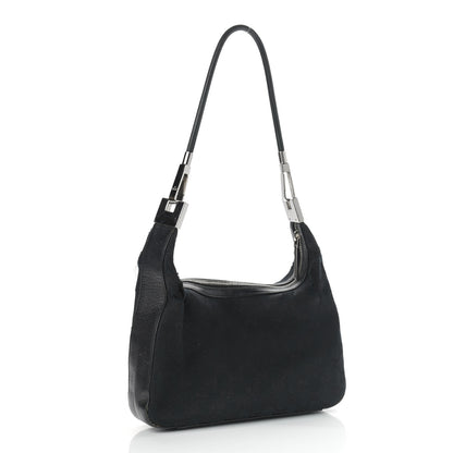 Gucci Monogram GG Clasp Hobo Black 3 of 21
