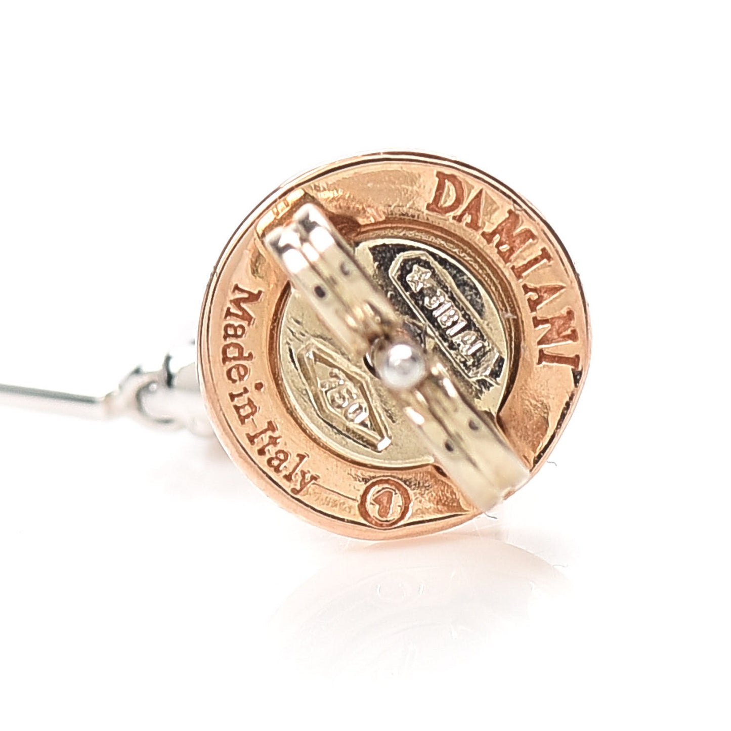 18K White Rose Gold Diamond Drop Earrings