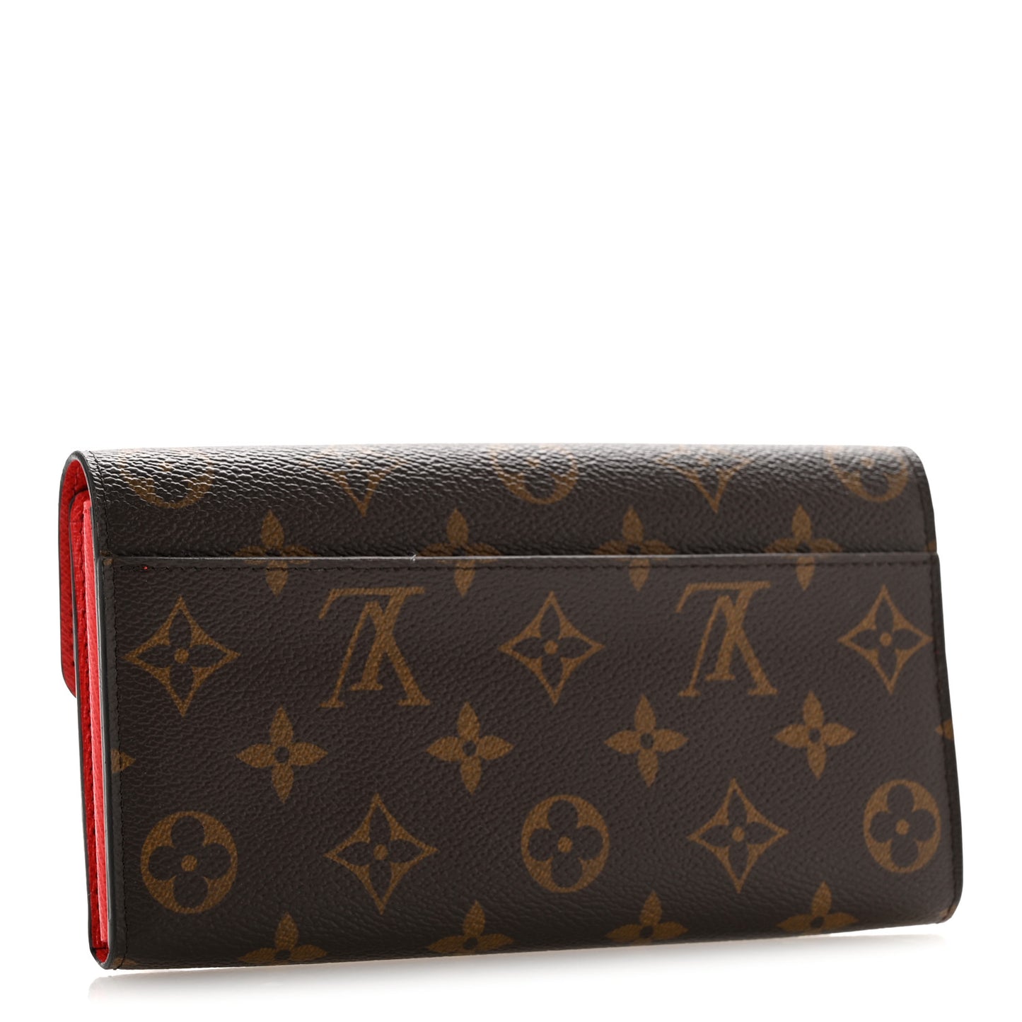 Monogram Sarah Wallet NM Coquelicot