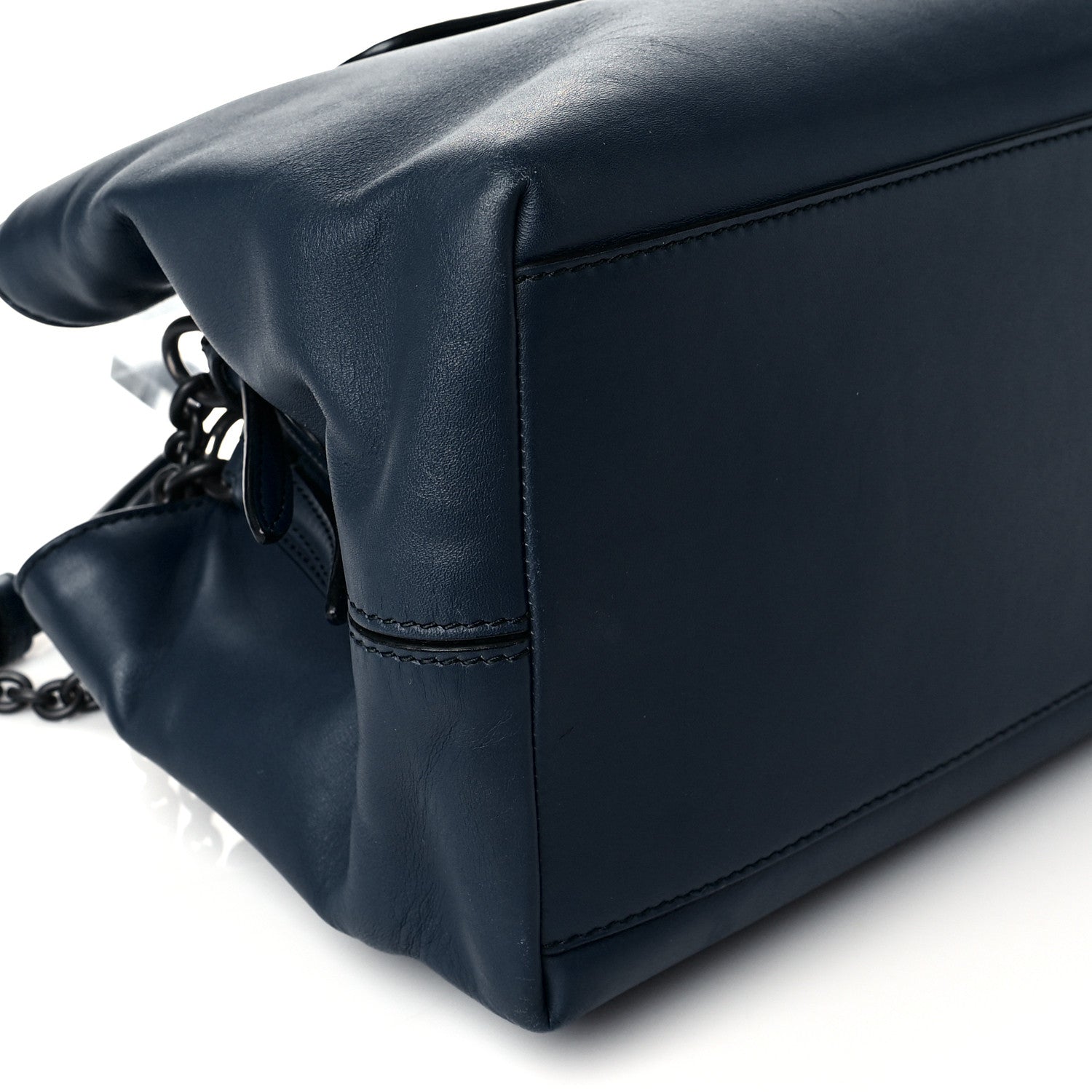 Bottega Veneta Calfskin Shoulder Bag Baltic Blue 9 of 10
