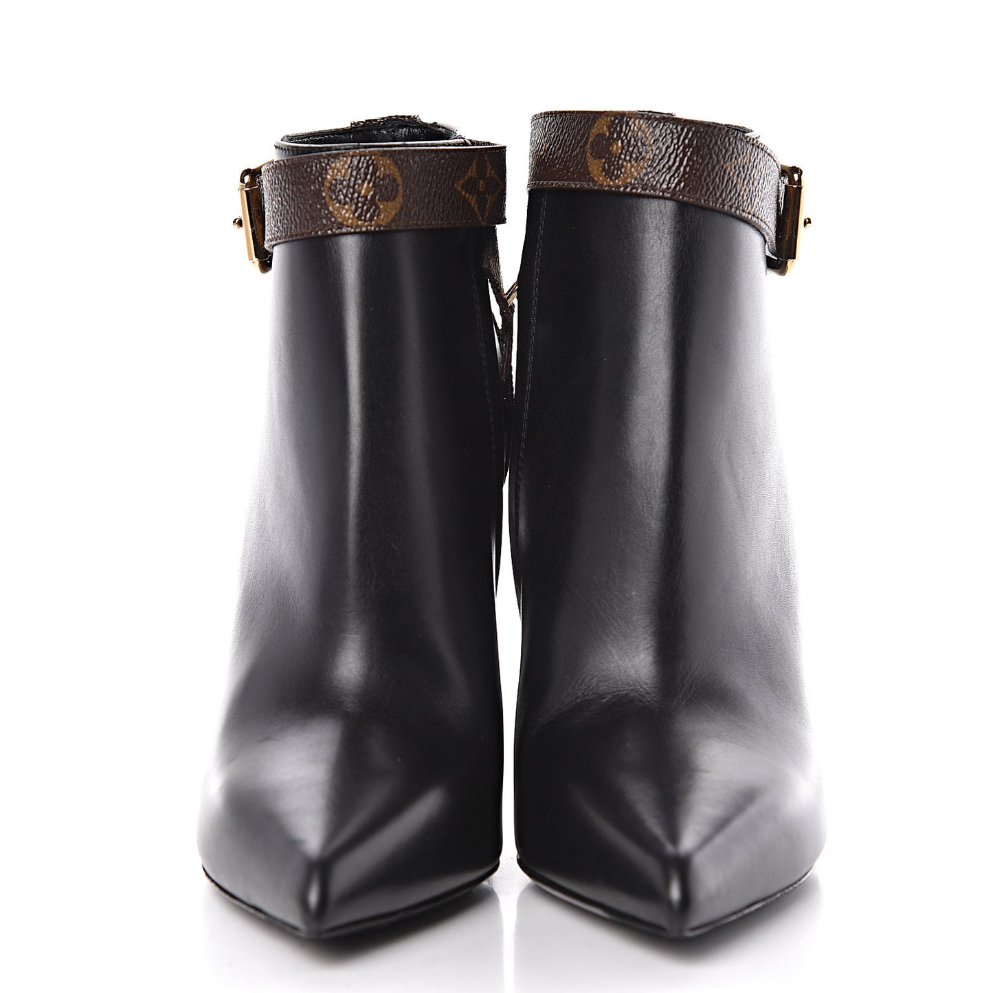 Calfskin Patent Monogram Matchmake Low Boots 38