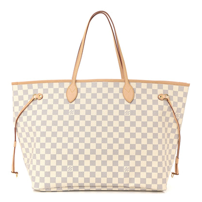 Louis Vuitton Damier Azur Neo Neverfull GM Rose Ballerine 1 of 10