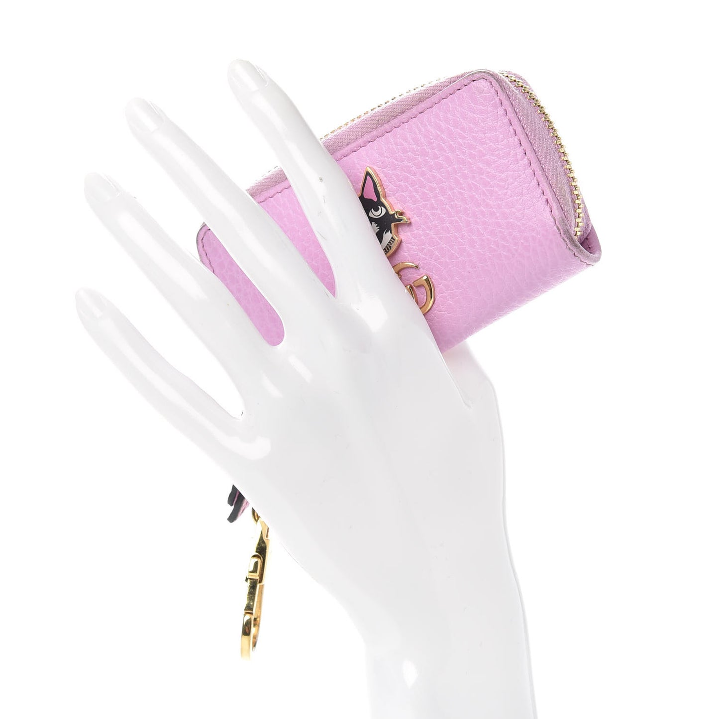 Dollar Calfskin Bosco Zip Around Key Case Malva