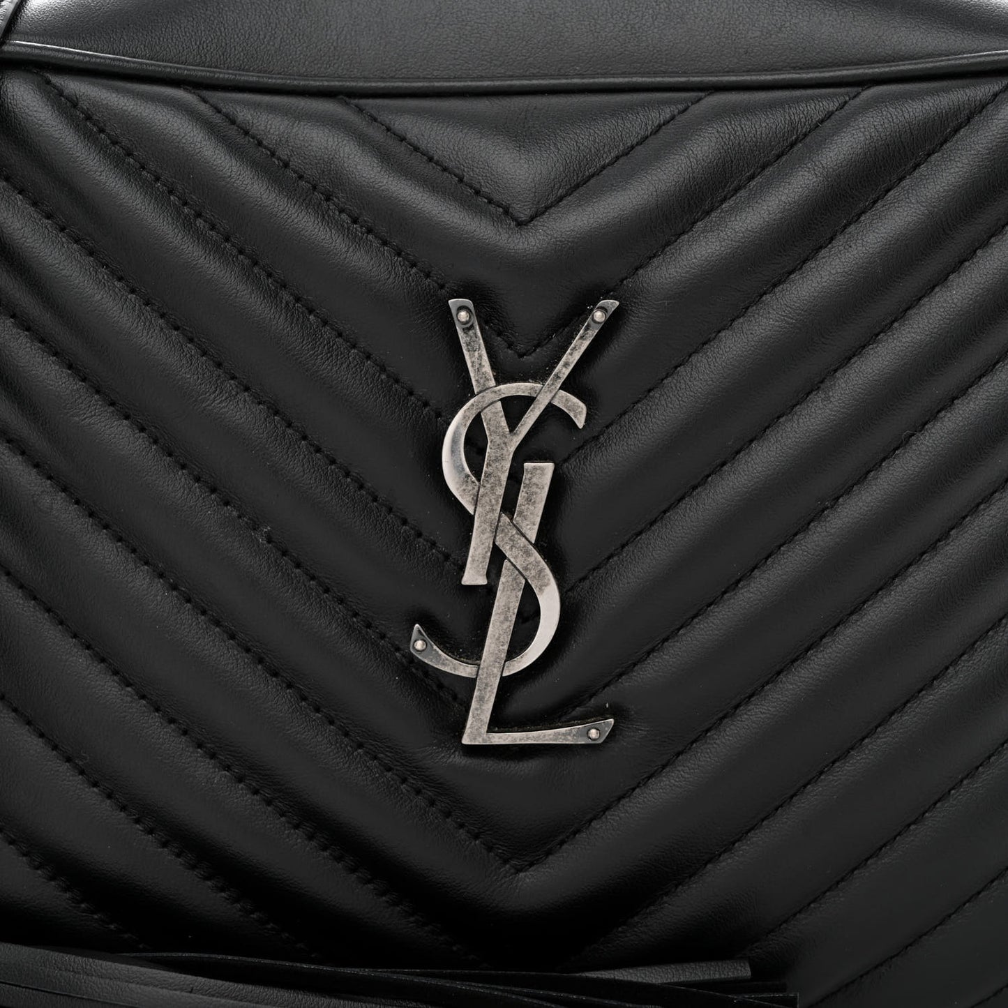 Calfskin Matelasse Monogram Lou Camera Bag Black