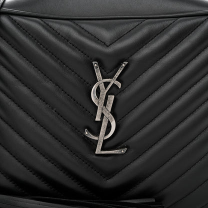 Saint Laurent Calfskin Matelasse Monogram Lou Camera Bag Black 8 of 10