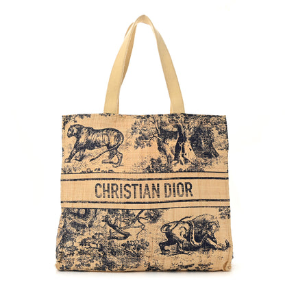 Christian Dior Straw Dioriviera Tote Beige 1 of 12