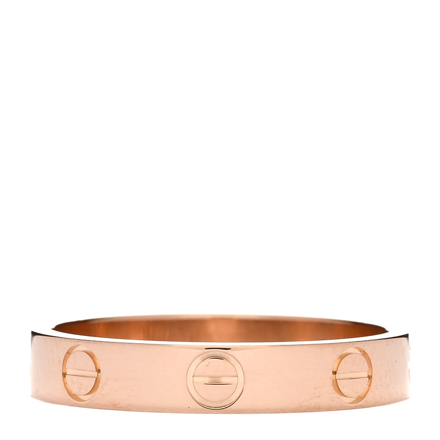 18K Pink Gold 3.5mm LOVE Wedding Band Ring 55 7.25