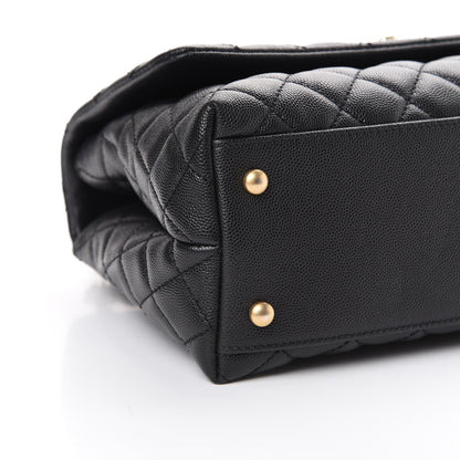 Chanel Caviar Quilted Small Coco Handle Flap Black 8 of 10
