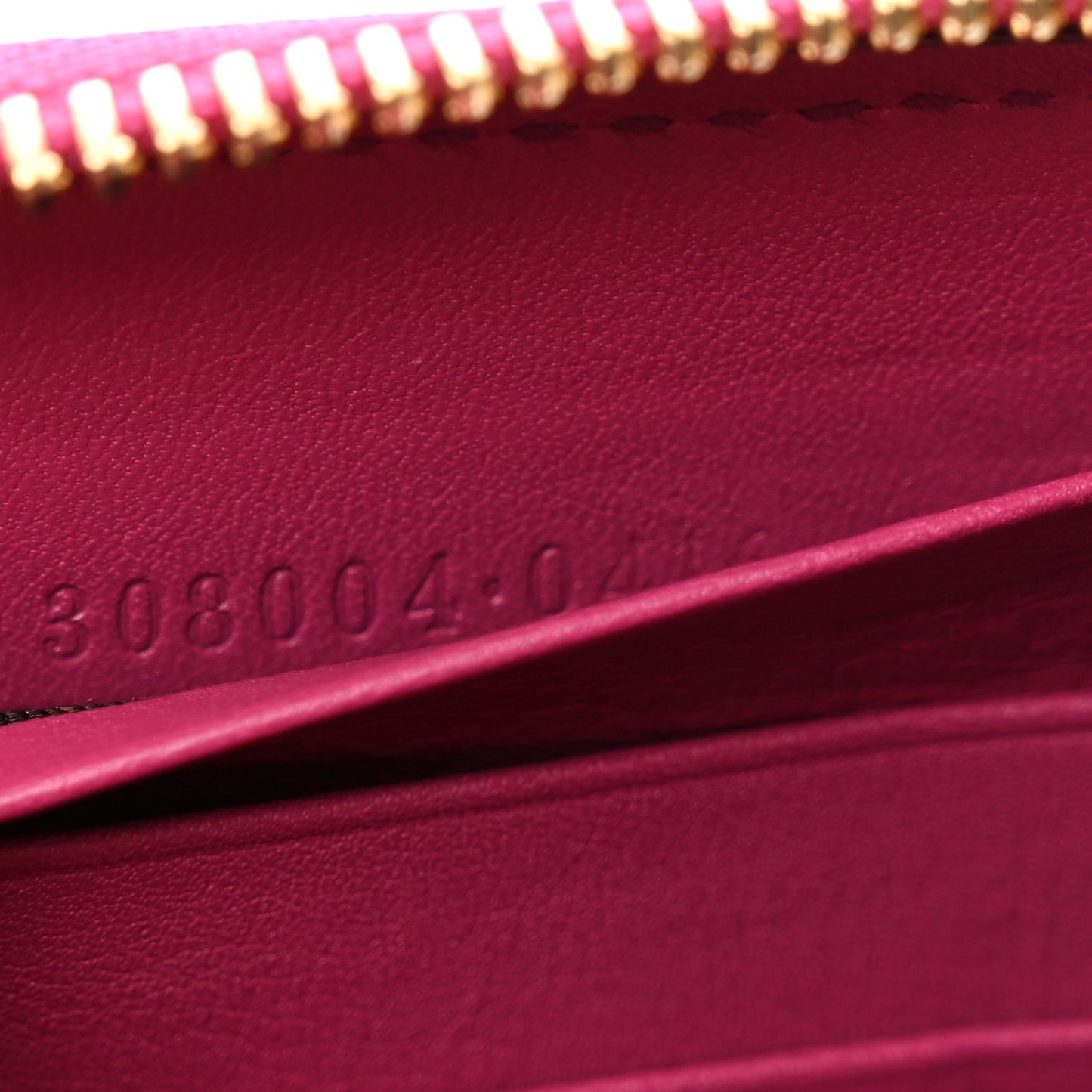 Patent Soho Zip Around Wallet Bright Bougainvillea