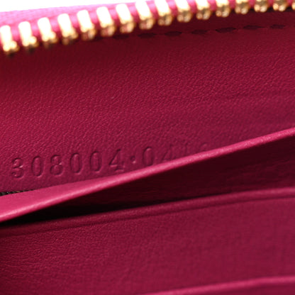 Gucci Patent Soho Zip Around Wallet Bright Bougainvillea 8 of 11