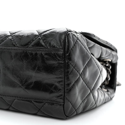 Chanel Glazed Calfskin Quilted Large Coco Soft Flap Black 10 of 10