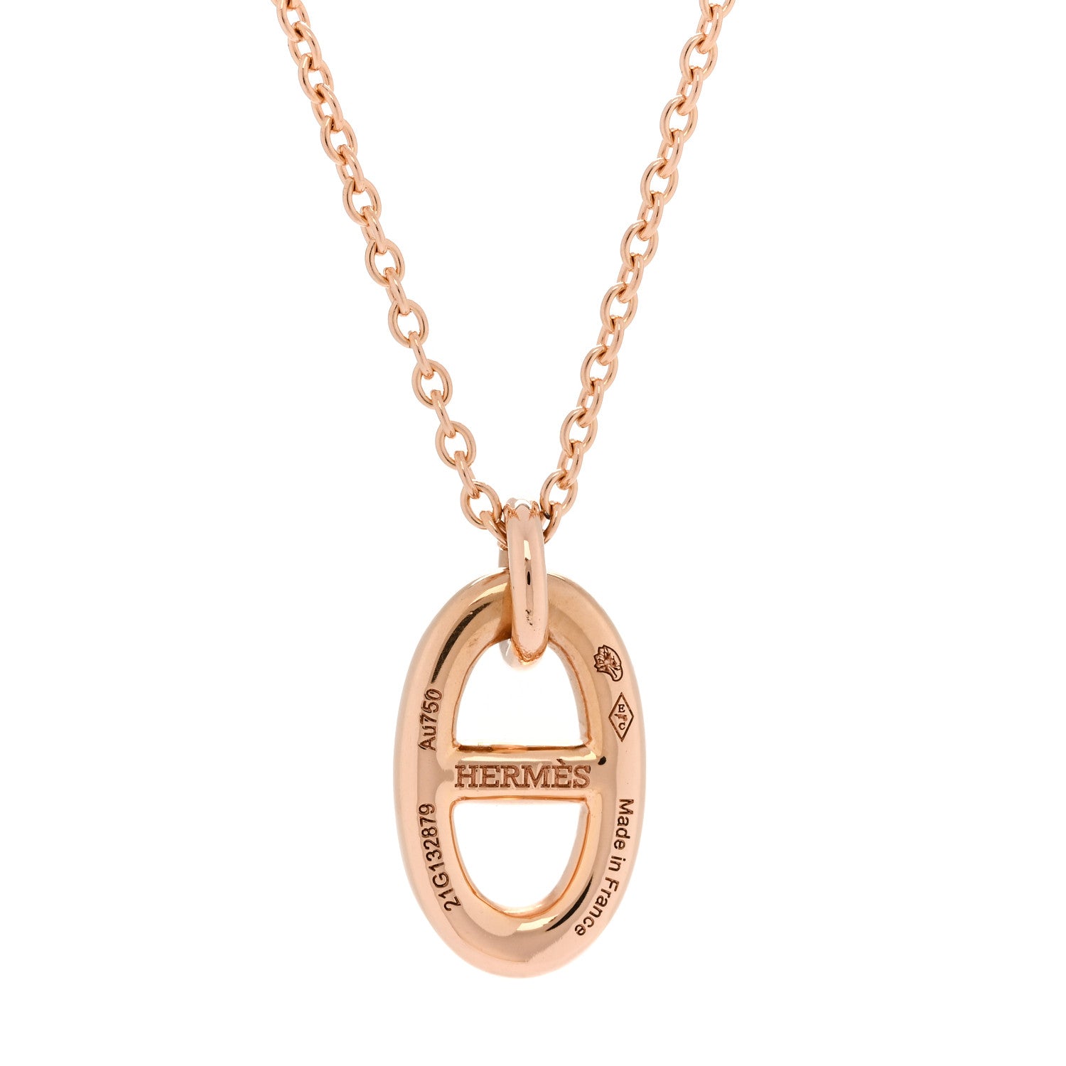 Hermes 18K Rose Gold PM Farandole Pendant Necklace 5 of 6