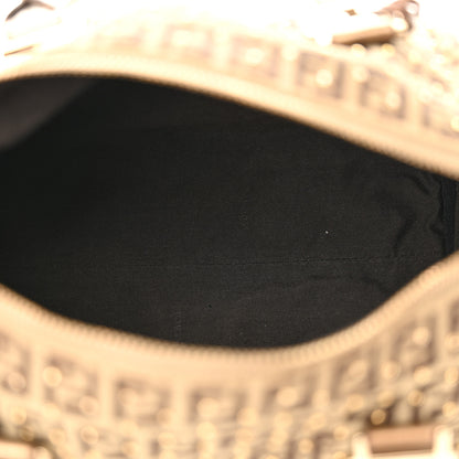 Fendi Zucchino Spalmati Studded Boston Mogano Panna Bruciato 5 of 11