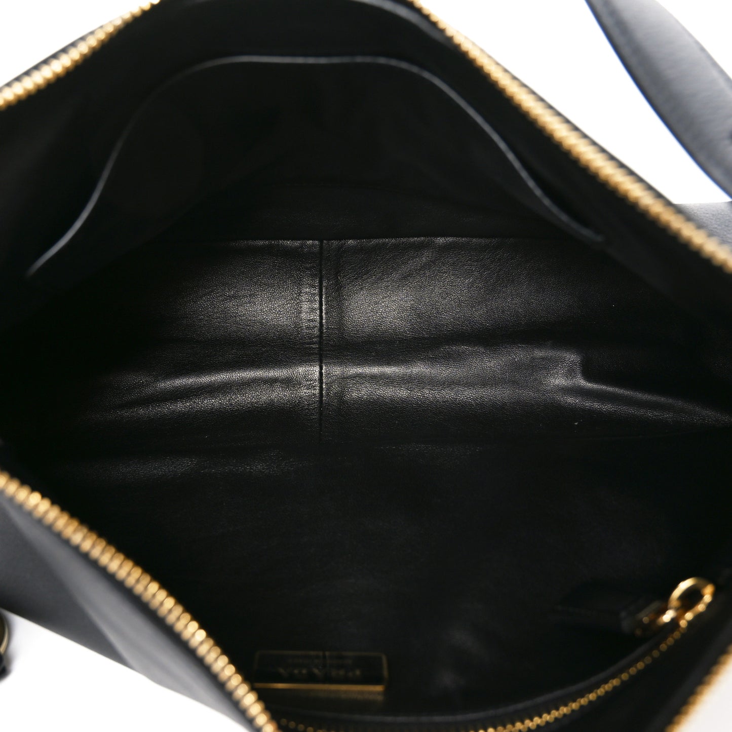 Soft Calfskin Large Aimée Shoulder Bag Black