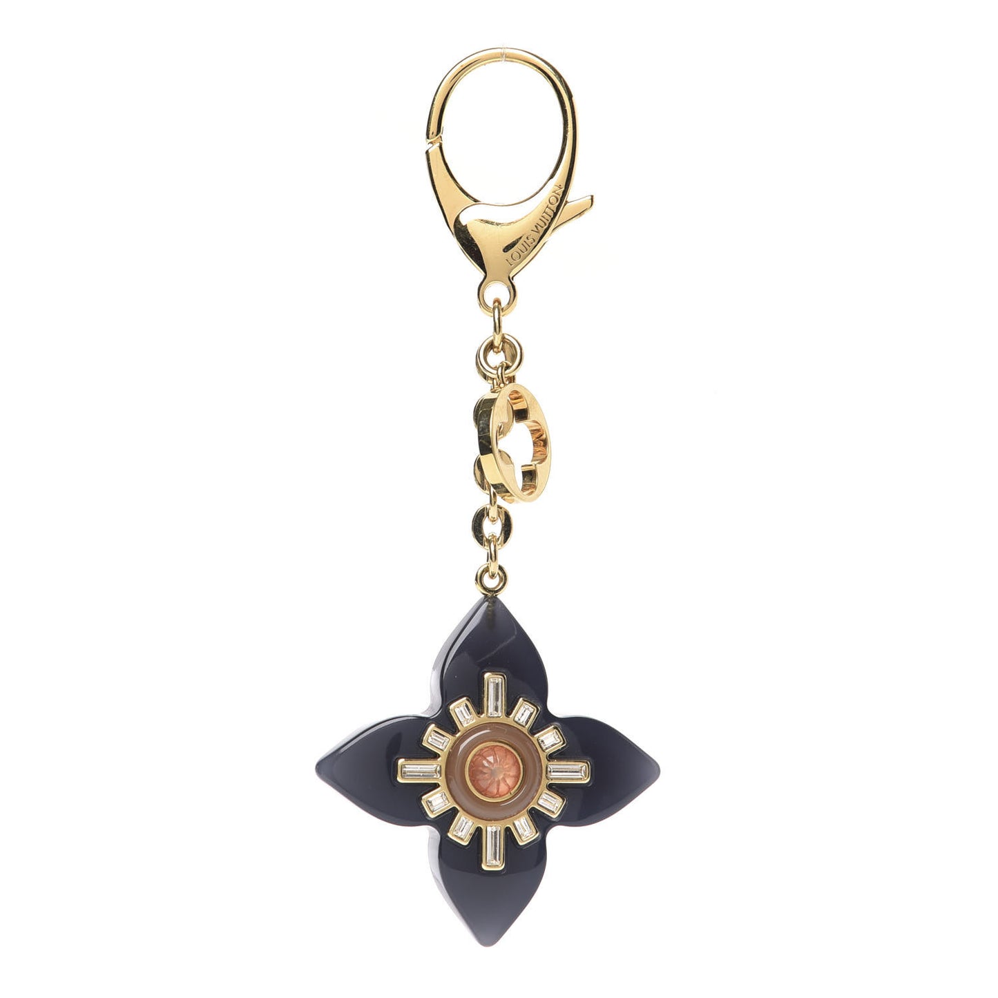 Fleur d'Etoile Bag Charm Black