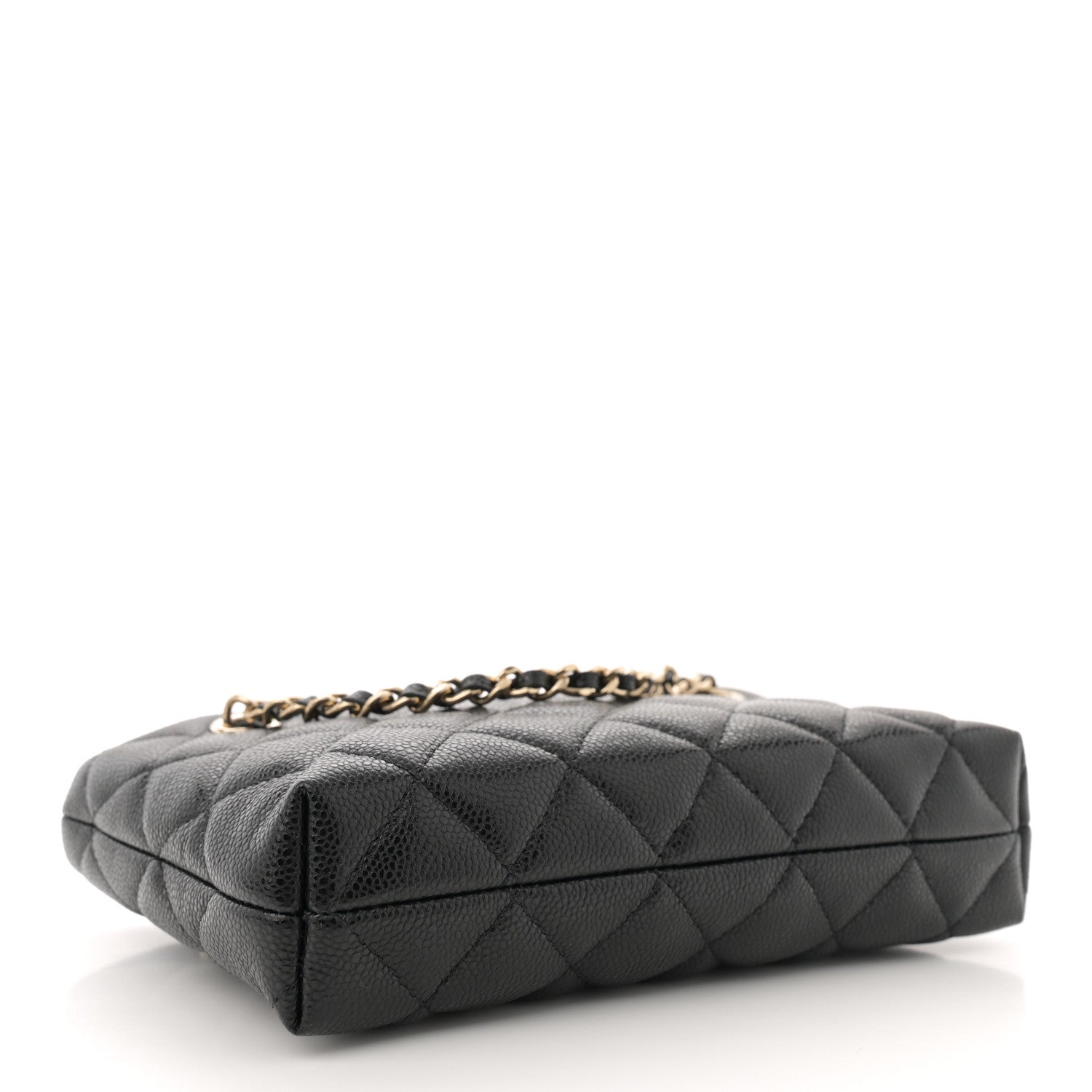 Chanel Caviar Quilted Classic Clutch Tote With Chain Black 4 of 11