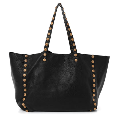 Valentino Garavani Grained Calfskin Large Studded Zodiac Tote Black 1 of 11