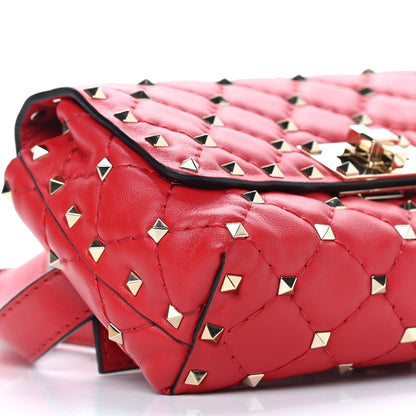 Valentino Garavani Nappa Rockstud Spike Belt Bag Rouge Pur 9 of 10