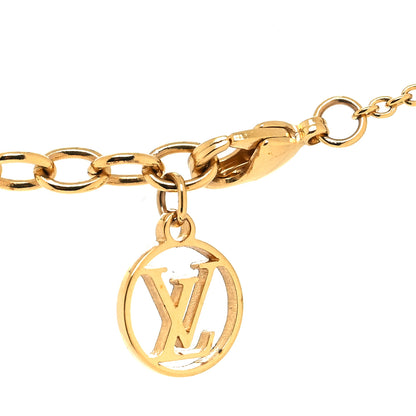 Louis Vuitton Enamel LV Iconic Necklace Gold Pink 4 of 6