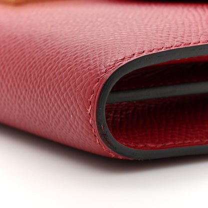 Hermes Epsom Constance Long Wallet Rouge Grenat 8 of 9